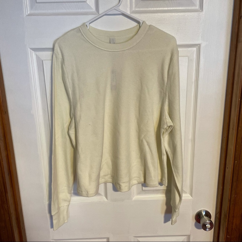 SKIMS Waffle Long Sleeve Tee NWT!